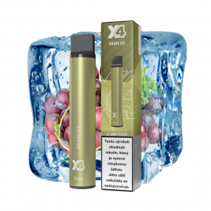 X4 Bar Grape Ice jednorázová elektronická cigareta - Ledové hroznové víno