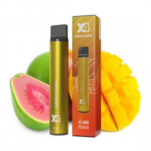 X4 Bar Mango Guava jednorázová elektronická cigareta BEZ NIKOTINU - Mango, guava