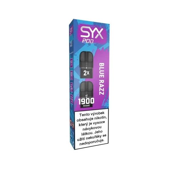 SYX Pod cartridge 2Pack Blue Razz - Borůvka, malina (16,5 mg)