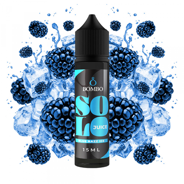 Příchuť Bombo Solo Juice Blue Razz Ice - Ledová modrá malina