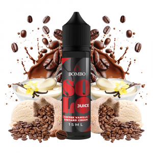 Příchuť Bombo Solo Juice Coffee Vanilla Custard Cream - Káva, vanilkový krém