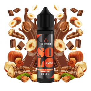 Příchuť Bombo Solo Juice Hazelnut Choco Waffer - Čokoláda, sušenka, lískooříškový krém