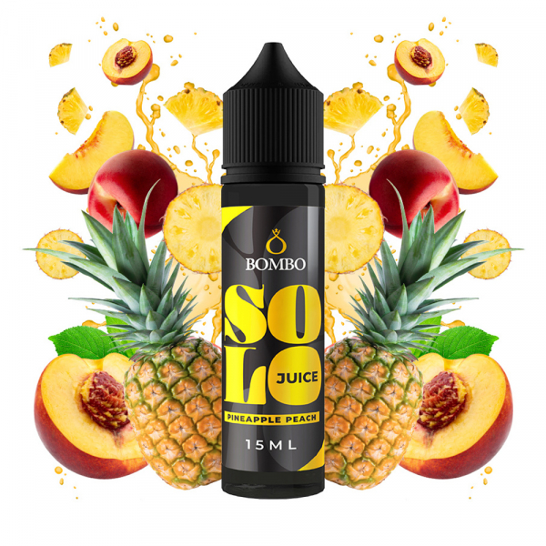 Příchuť Bombo Solo Juice Pineapple Peach  - Ananas, broskev