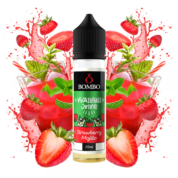 Příchuť Bombo Wailani Juice Strawberry Mojito - Jahodové mojito