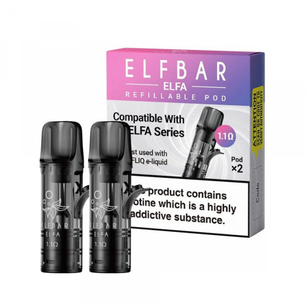 Náhradní prázdná cartridge Elf Bar ELFA 2Pack (2 ml)