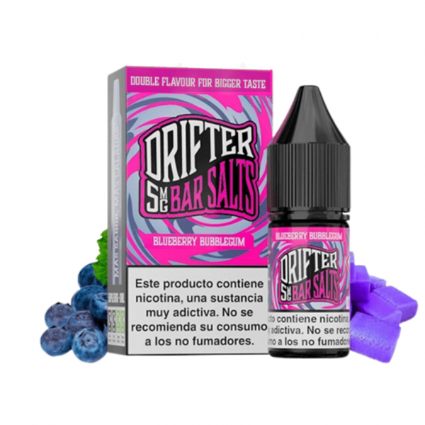 E-liquid Juice Sauz Drifter Bar Salts Blueberry Bubblegum - Borůvková žvýkačka (10 ml)