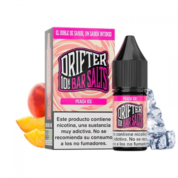 E-liquid Juice Sauz Drifter Bar Salts Peach ICE - Ledová broskev (10 ml)