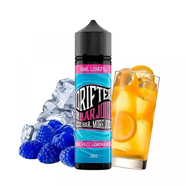 Příchuť Drifter Bar Juice Blue Razz Lemonade ICE - Modrá malina, lesní ovoce, citrón (16 ml)