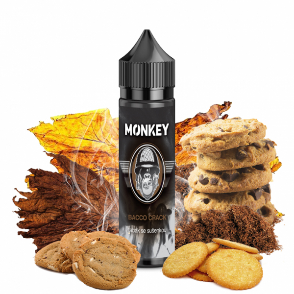 Příchuť Monkey Bacco Crack - Tabák a sušenka