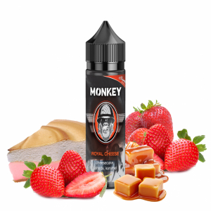 Příchuť Monkey Royal Cheese - Jahodový cheesecake s karamelem