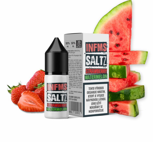 E-Liquid Infamous Saltz Strawberry Watermelon - Jahoda, vodní meloun