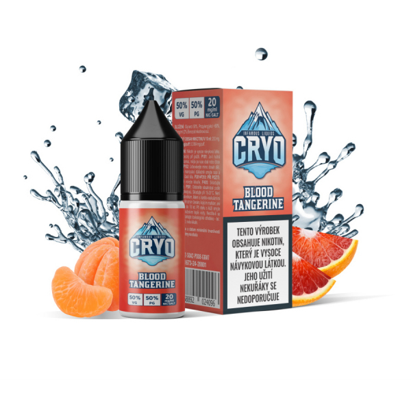 E-Liquid Infamous Cryo Blood Tangerine Salt - Ledový červený pomeranč, mandarinka