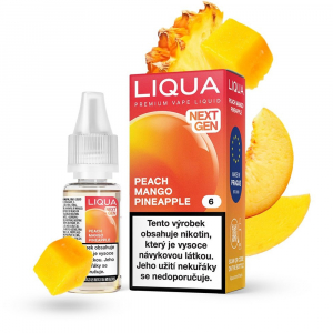 E-liquid LIQUA Next Gen Peach Mango Pineapple - Broskev, mango, ananas (10 ml)