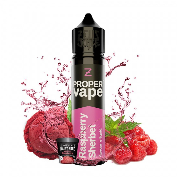 Příchuť Zeus Juice Proper Vape Raspberry Sherbet - Malinový sorbet
