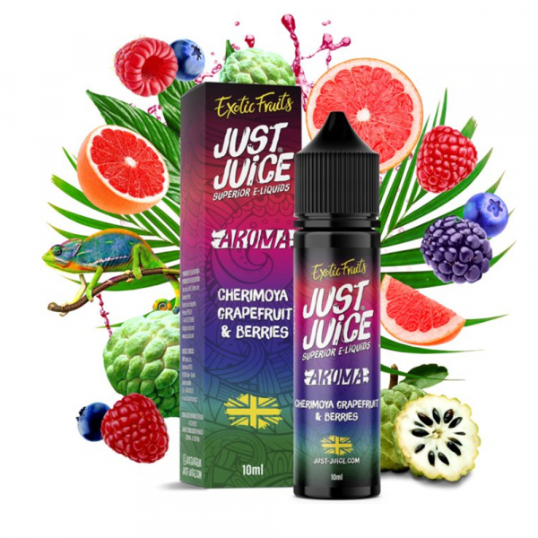 Příchuť Just Juice Cherimoya Grapefruit and Berries - Grapefruit, Cherimoya a lesní ovoce