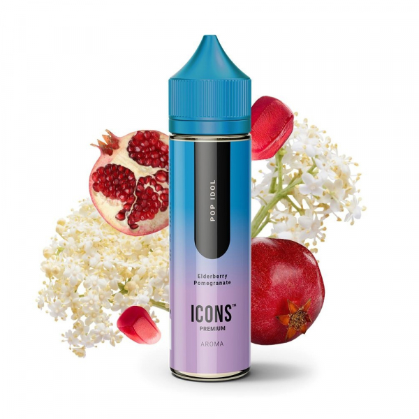 Příchuť ProVape Icons Pop Idol - Černý bez, granátové jablko