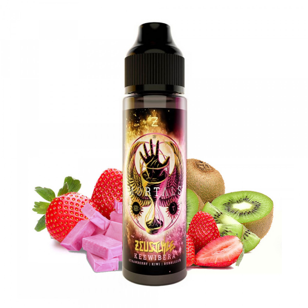 Příchuť Zeus Juice Mortals Keewibera - Jahodová žvýkačka, kiwi