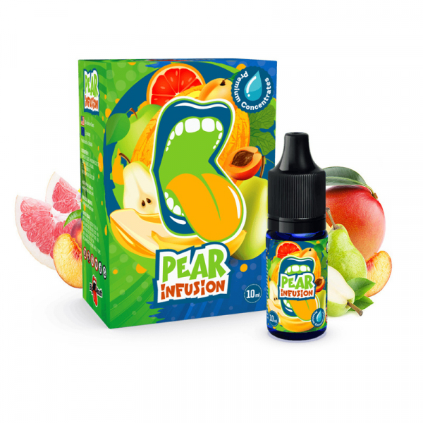 Příchuť Big Mouth Pear Infusion - Hruška, grapefruit, mango, broskev (10 ml)