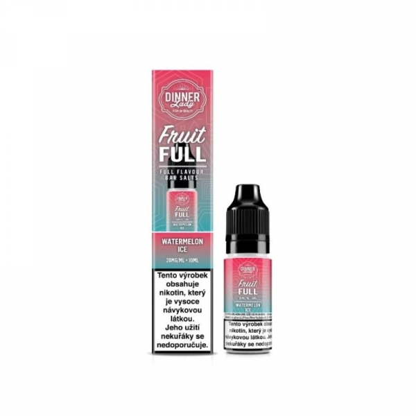 E-liquid Dinner Lady Bar Salts Fruit FULL Watermelon Ice - Ledový vodní meloun
