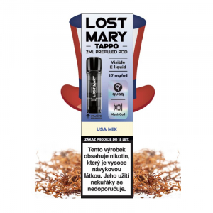 Lost Mary TAPPO Pods 1Pack předplněná cartridge USA Mix - Americký tabák (17 mg)
