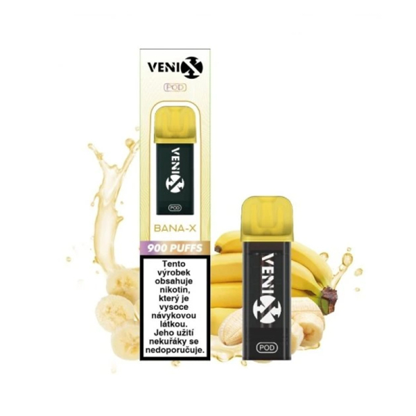 VENIX Max předplněná cartridge Bana-X - Banán (20 mg)