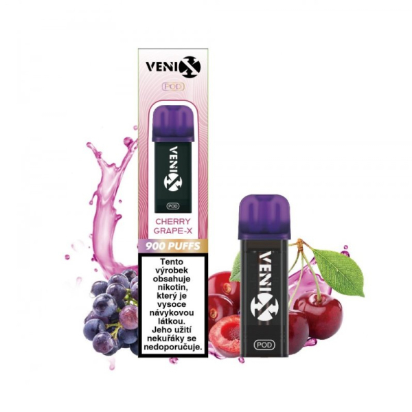 VENIX Max předplněná cartridge Cherry Grape-X - Třešeň, hroznové víno (20 mg)
