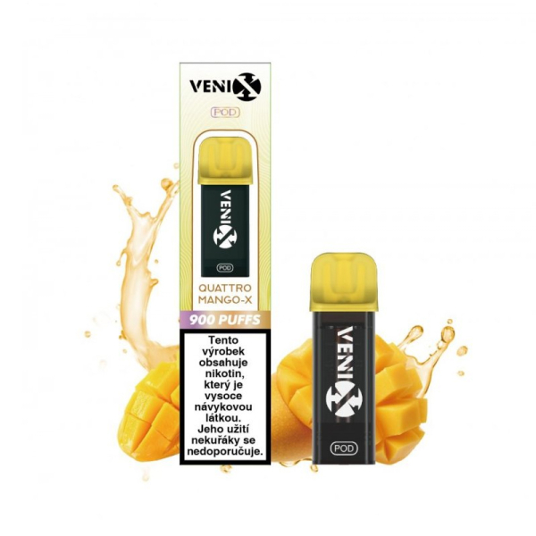VENIX Max předplněná cartridge Quattro Mango-X - Mango (20 mg)