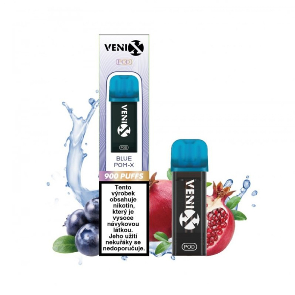 VENIX Max předplněná cartridge Blue Pom-X - Borůvka, granátové jablko (20 mg)