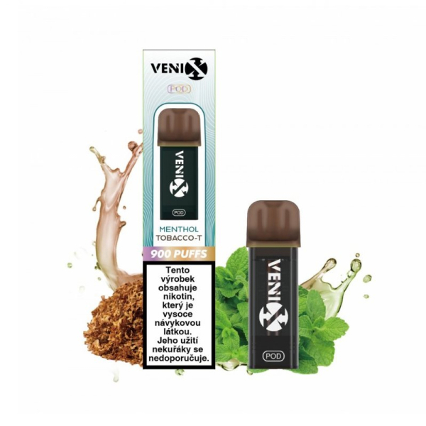 VENIX Max předplněná cartridge Menthol Tobacco-T - Mentolový tabák (20 mg)