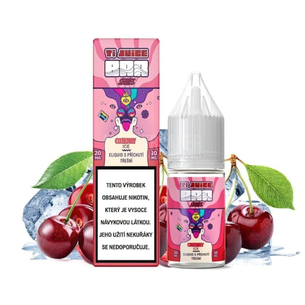 E-liquid TI Juice Bar Series Cherry Ice Nic Salt - Ledová třešeň