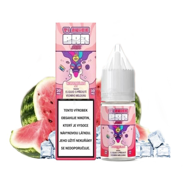E-liquid TI Juice Bar Series Watermelon Ice Nic Salt - Ledový meloun