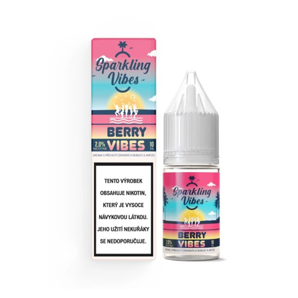 E-liquid Sparkling Vibes Berry Vibes Nic Salt - Červené plody, anýz, máta