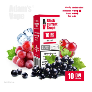 E-liquid Adam's Vape Blackcurrant Grape Nic Salt - Černý rybíz, hroznové víno
