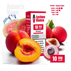 E-liquid Adam's Vape Lychee Guava Nic Salt - Liči, guava