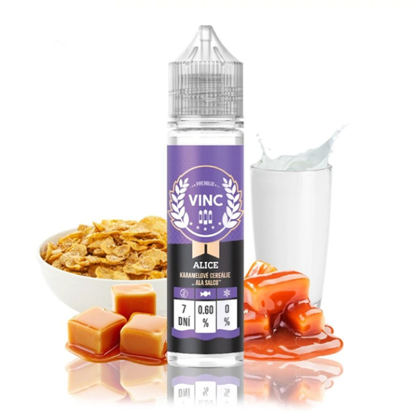 Příchuť VINC Alice - Karamelové cereálie „ALA SALCO“