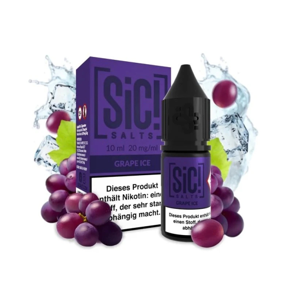 E-liquid Sic! Salts Grape Ice - Ledové hroznové víno