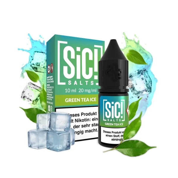 E-liquid Sic! Salts Green Tea Ice - Ledový zelený čaj