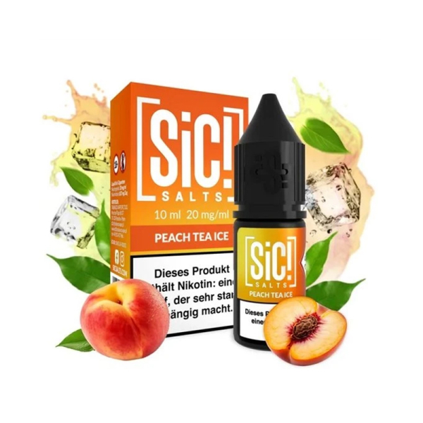 E-liquid Sic! Salts Peach Tea Ice - Ledový broskvový čaj