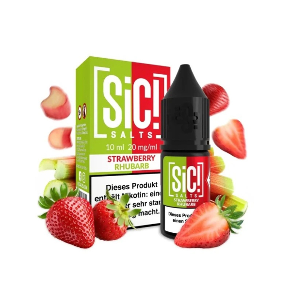 E-liquid Sic! Salts Strawberry Rhubarb - Jahoda, rebarbora