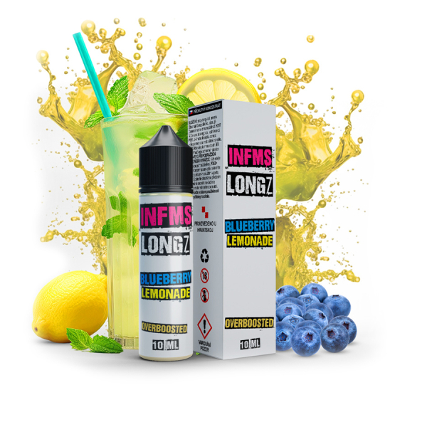 Příchuť Infamous LongZ Blueberry Lemonade - Borůvková limonáda