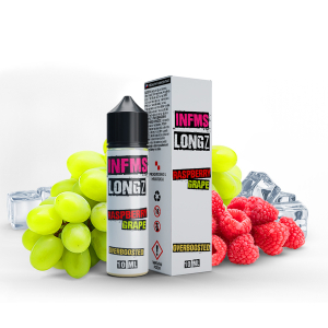 Příchuť Infamous LongZ Raspberry Grape - Ledová malina, hroznové víno