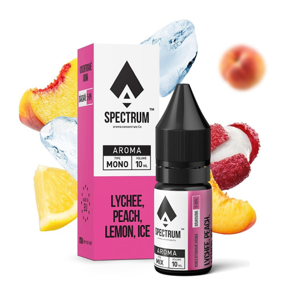 Příchuť ProVape Spectrum Lychee Peach Lemon Ice - Ledové liči, broskev, citron