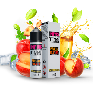 Příchuť Infamous LongZ Peach Ice Tea - Broskvový ledový čaj