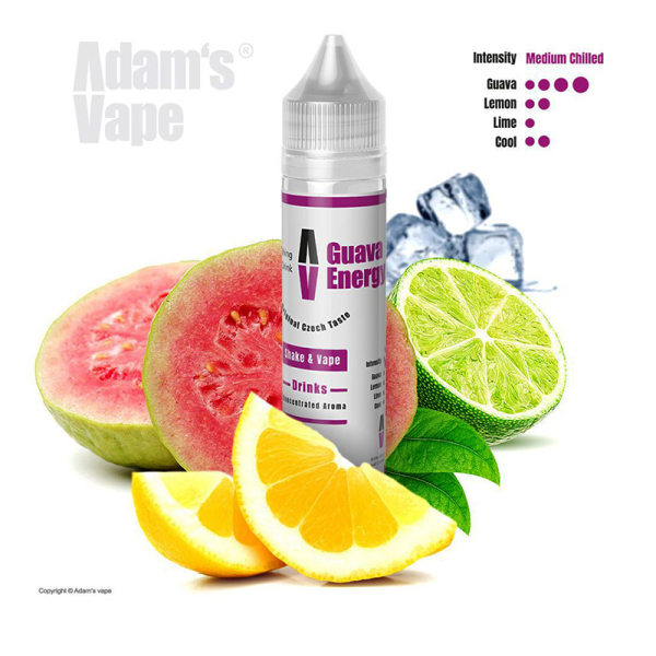 Příchuť Adam's Vape Guava Energy - Guava energetický nápoj