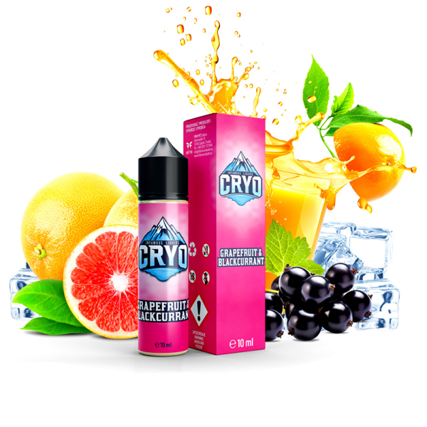 Příchuť Infamous Cryo Grapefruit & Blackcurrant - Grep, černý rybíz