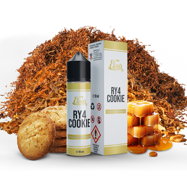Příchuť Infamous Elixir RY4 Cookie - Tabák, karamel, sušenka