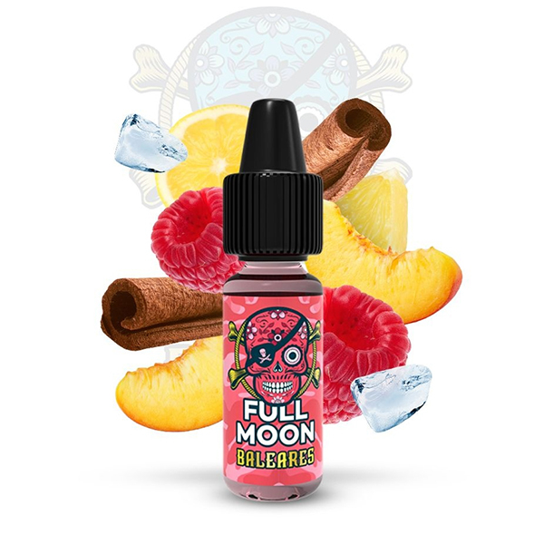Příchuť Full Moon Pirates Baleares - Malina, broskev, citron, skořice