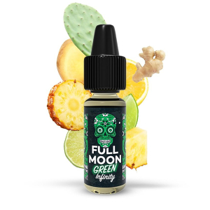 Příchuť Full Moon Green Infinity - Ledový ananas, limetka, zázvor, kaktus (10 ml)