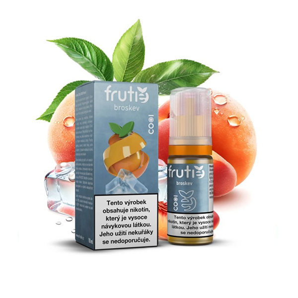 E-liquid Frutie COOL Peach 50/50 - Ledová broskev
