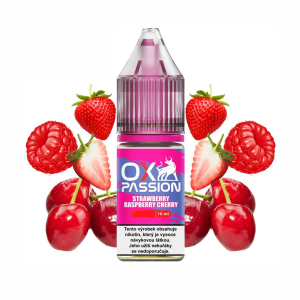 E-liquid OXVA Ox Passion Salts Strawberry Raspberry Cherry - Jahoda, malina, třešeň